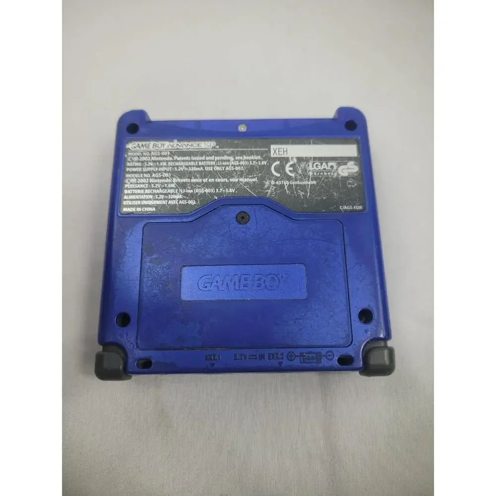 Nintendo Game Boy Advance SP Pokémon Kyogre Edition Blue With Charger